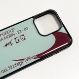 ダスティ, ノスタルジックビビズフォンケース (PaleAqua/Burgundy)