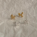 (silver925) ラブリーリボンピアス type1 *gold