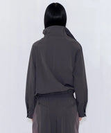 DRAWSTRING TRACK JACKET