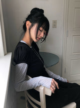 ナティンテンセルパフシャーリングショートスリーブTシャツ