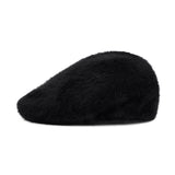 VA Stud Angora Hunting Cap / Black