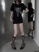 horse graphic off T