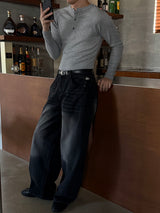 [MUSCLE FIT] Golgi span henry neck long sleeves(4color)