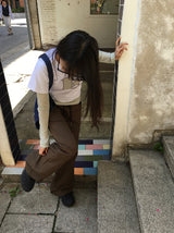 フィリーズリベットシボリバンディングブーツカットパンツ