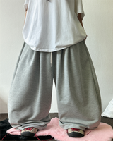 5000 SOLD OUT 🤍🤎(HIP PRINT AMERICAN FLAG VER) 🤍🤎 TWO PLEAT BALLOON COTTON PANTS 🩶🖤🤍🤎 - 4 COLORS