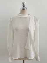 ノエンテンセルシフォンタイブラウス