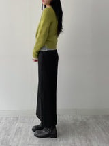 [FW] Striped Wool H-Line Long Skirt