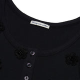 Beads Lip Sleeveless (Black)