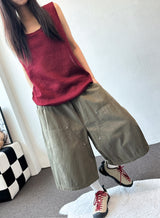 Dai Oversized Loose Mesh Longline Sleeveless Top 4color