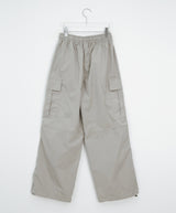 [unisex] Bene Nylon Cargo Parachute Banding Wide Pants