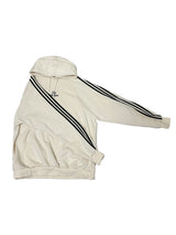 (UNISEX) スリーストライプ オーバーサイズキュート ボックスフーディー - 2 COLOR