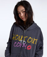 SHOUT OUT TO CONY GRAPHIC HOODIE / CHARCOAL