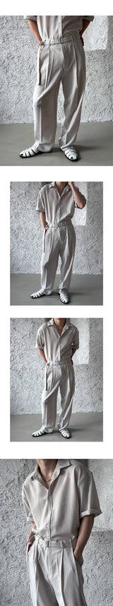 [SET UP가능] Minimal belt slacks(3color)