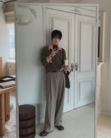 Julia Wrap Pintuck Over Slacks