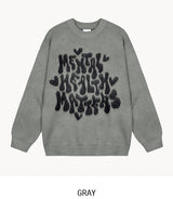Matter Lettering Brush Knit