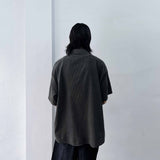 レトロファデッドテクスチャードシャツ