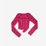 [NONCODE] Tebo Collar Color V-neck Cardigan