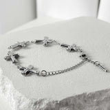Array light cross bracelet_silver