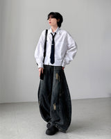 Jade クロップオーバーシャツ