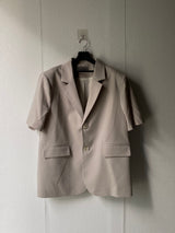 Two-button short sleeved blazer jacket 3C