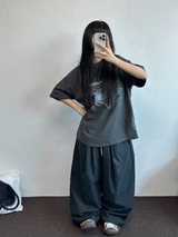 4000SOLD NYLON PINTUCK PANTS