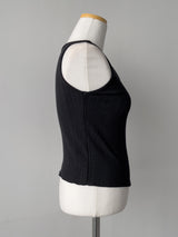 [SET] Pleated Sleeveless Skirt Two-Piece Set
