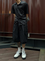 Shining string short sleeve shirt 3C