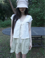 button knit cardigan