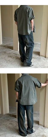 [S/S] Patch work shirts jacket(3color)