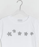 ダルトンフラワープリンティングモーダル半袖Tシャツ