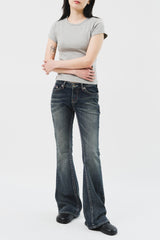 (W) Petti Low Bootscut Denim (2color)