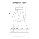 Kiwi - Flare Skirt Stripe
