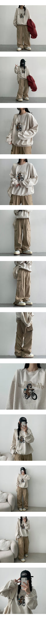 [3 Tier Length] [S–2XL] Tida Tantan Pintuck Banding Cargo Wide Pants (6 colors)