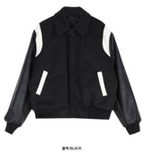 Stadium varsity collar jacket