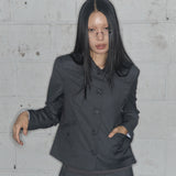 CLASSIC BUTTON POINT JACKET (GRAY) F25ZA004