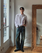 Katra Semi-Wide Denim Pants