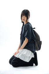 ベリンピグメントストライプTシャツ