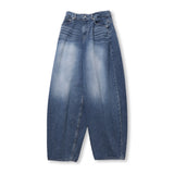 Fit balloon wide denim pants