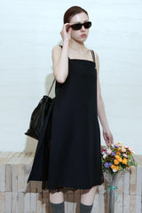 DEEP SLIT DRESS_NAVY