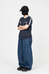Pote Snap Denim Balloon Pants