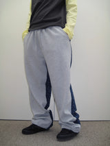 Denim Contrast Lettering Sweatpants (2 Colors)