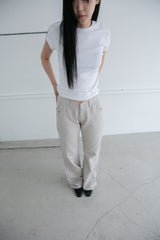 clean short sleeve half top(3colors)