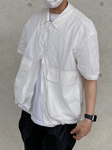 Nylon Pintuck Half Pants 2C