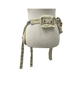 Button Strap Multi Pocket Belt Bag