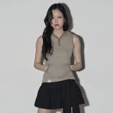 hd stripe top (khaki)