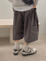 ピンタックツイルバミューダパンツ3C