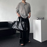 Big Size Boston Leather Crossbag