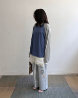 Patchwork Stripe Cotton Pants
