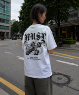 Gothic Cross Over-fit T-Shirts - 4COLOR