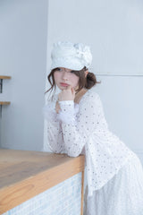 angel ribbon cap(white)